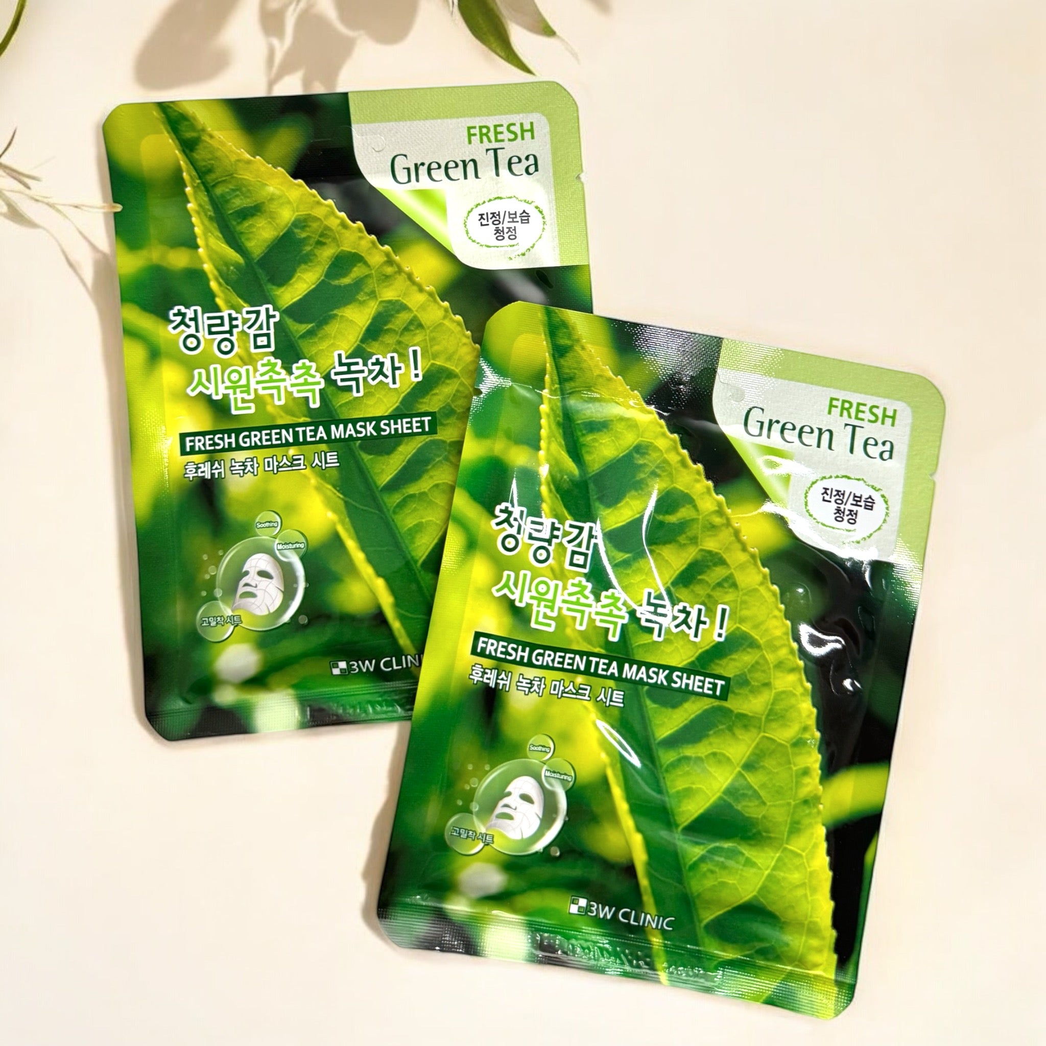 3W Clinic FRESH GREEN TEA MASK SHEET